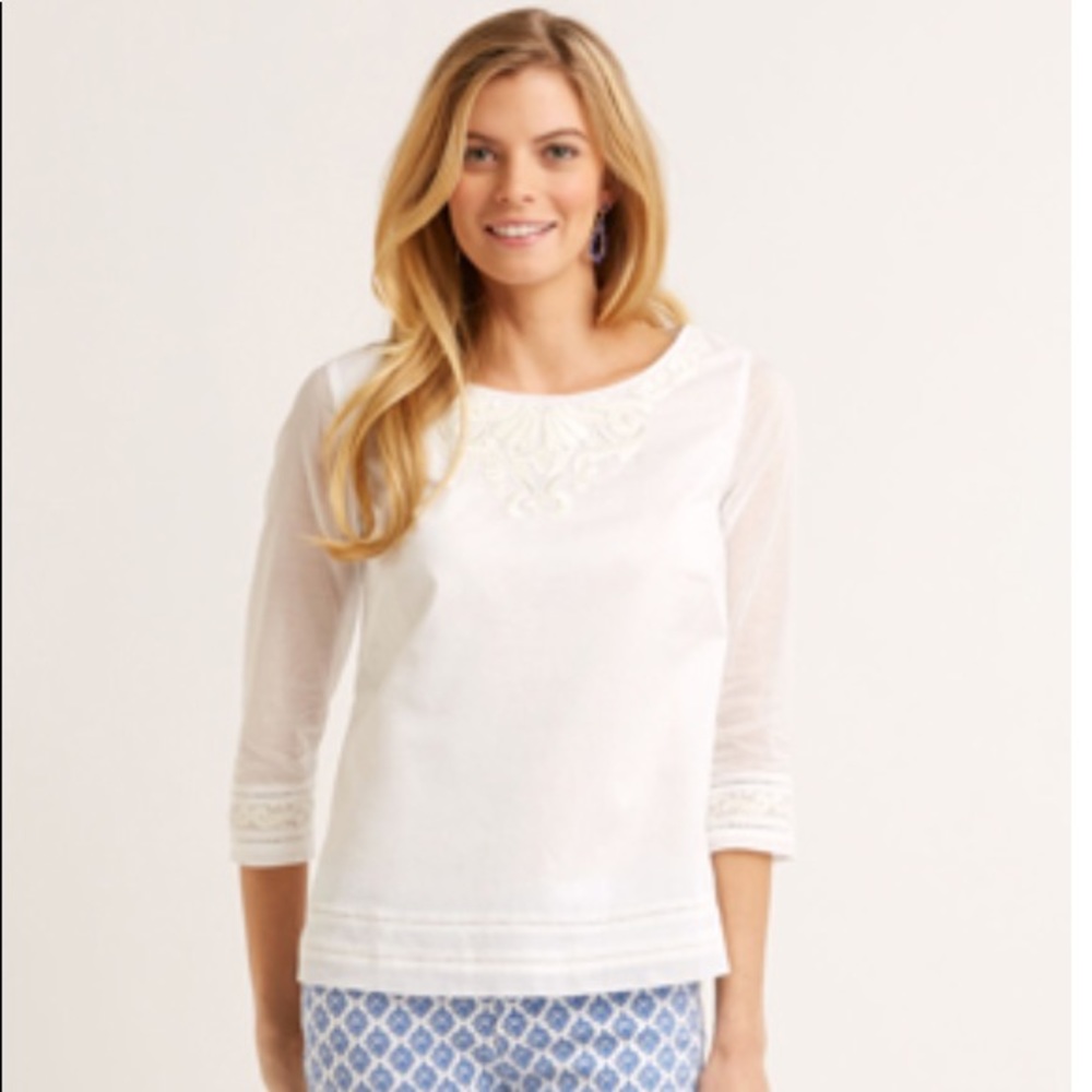 Vineyard Vines Embroidered Top